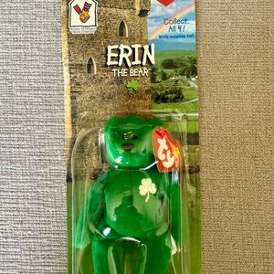 Erin the Bear – TY Beanie Baby (1999 McDonald’s Exclusive, Ireland Edition)